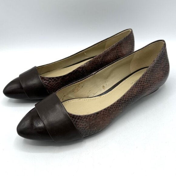 Naturalizer Patricia, Brown Print Women's Shoes Size 7-1/2M With Box - Picture 3 of 9